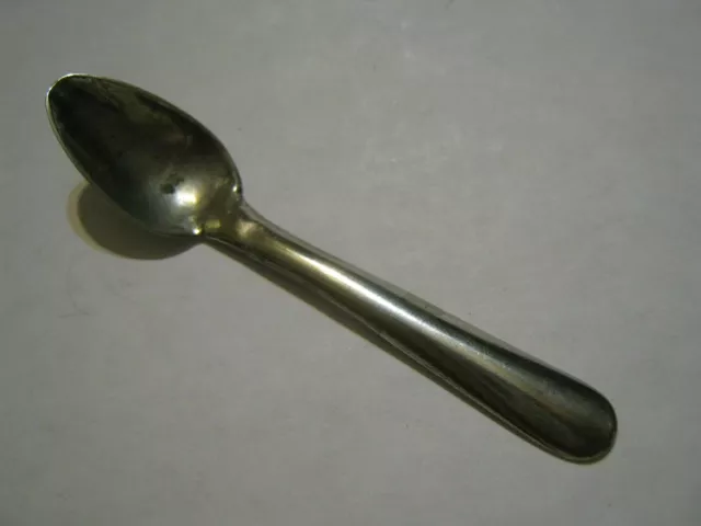 Austria-Hungary c. 1900 Budapest 800 Silver Mini 2 7/8" Spoon JW Joseph Wagner