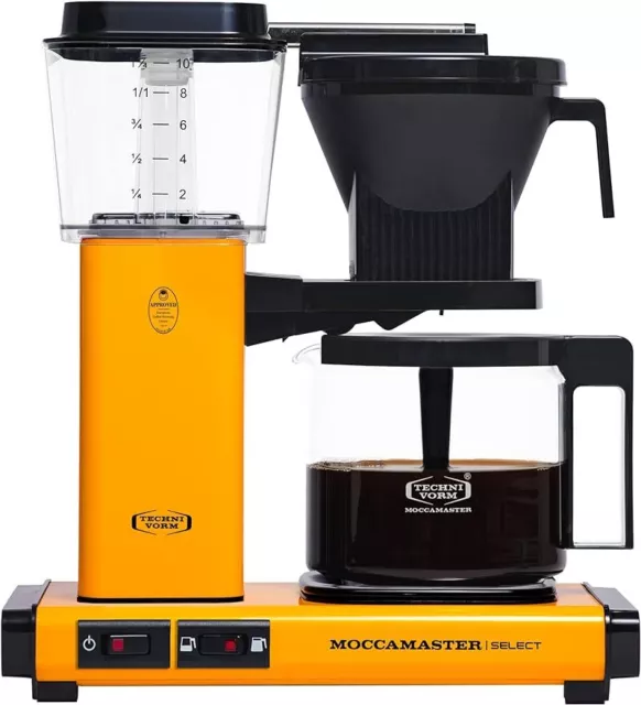 Moccamaster KBG Select, Kaffeemaschinen,Filterkaffeemaschine,Yellow Pepper,1.25L