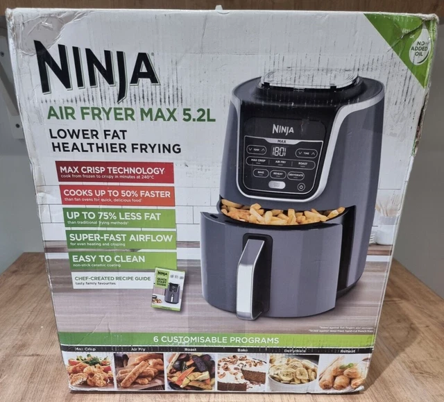 NINJA AF160UK 1750W 5.2L Air Fryer Black (AF160UK) 100.51 PicClick