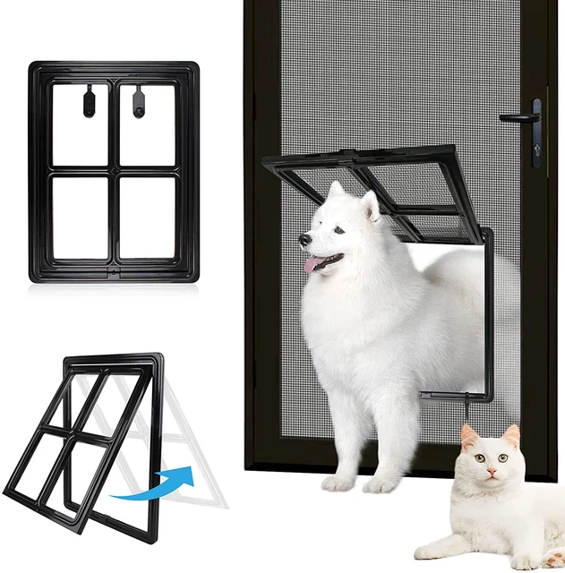 PET SCREEN DOOR Dog Door for Sliding Door 12X16 Inches Doggy Door for