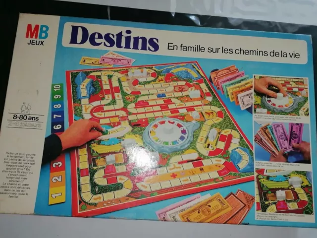 DESTINS.JEUX DE SOCIÉTÉ vintage 1981 COMPLET Le jeu de la vie. EUR 21,00 -  PicClick FR