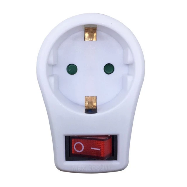 Neu Socket-Outlet Mit Schaltbuchse Adapter Eu Power-Converter Steckdosenleiste