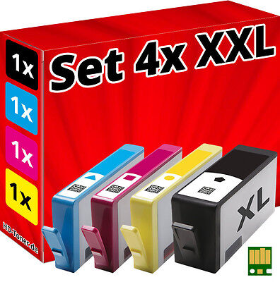 4x Chip Cartucce per HP-364-XL Deskjet 3070A 3520 3522 3524 Officejet 4620 4622