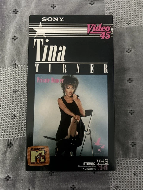 Tina Turner Private Dancer VHS Video 45 Tape Sony MTV (B41) NM-MINT!