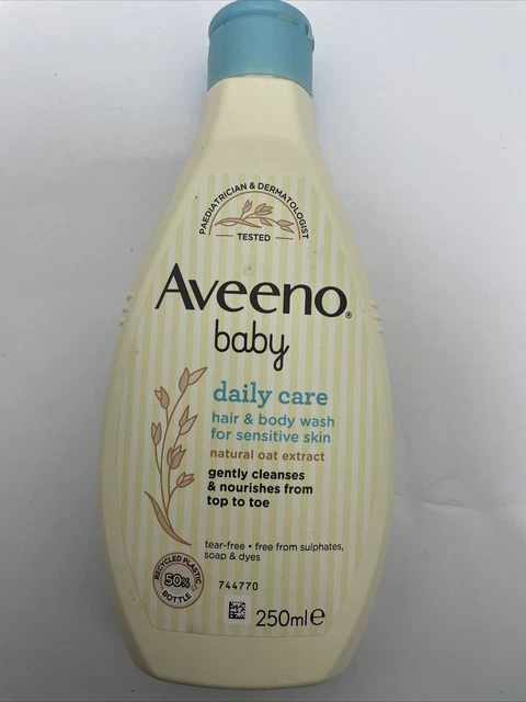 Aveeno Baby Daily Care Hair & Body Wash Sensitive Skin Natural Oat Extract 250Ml