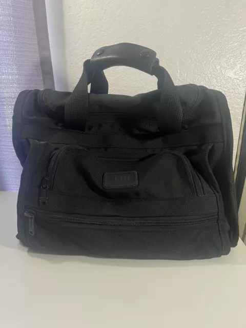 TUMI Alpha 19" Black Ballistic Nylon Duffel Carry On Bag Luggage