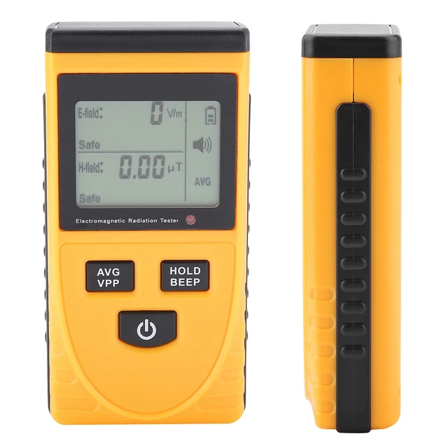 Digitaler EMF-Strahlungsdetektor – LCD-Display, Batteriebetrieben, Frequenz 50Hz–2000MHz, Für Haushaltsgeräte & Sicherheit
