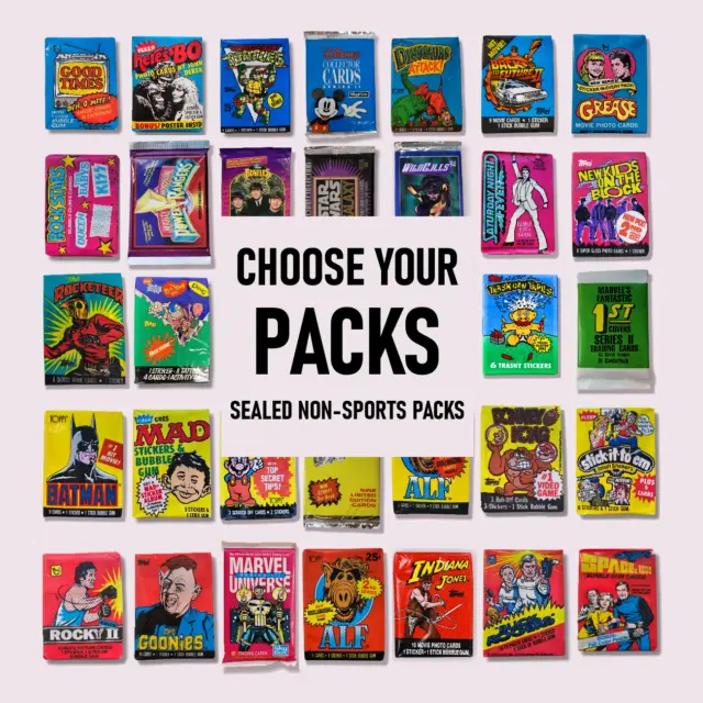 Sealed Non-Sport Trading Card Packs - You Pick Movie Pop Culture TV Horror Lot