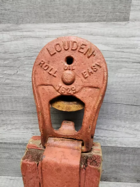 Vintage Louden 1629 Roll Easy Single Barn Door Roller Fairfield Iowa