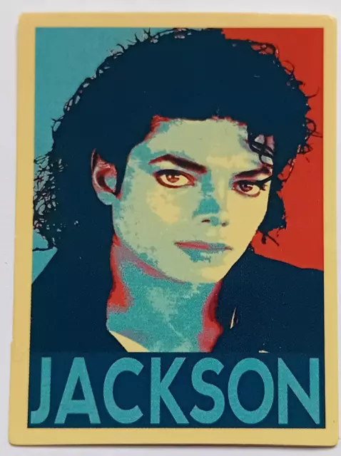 MICHAEL JACKSON King Of Pop Jackson Colour Portrait Sticker 5.8cm x 4.4cm