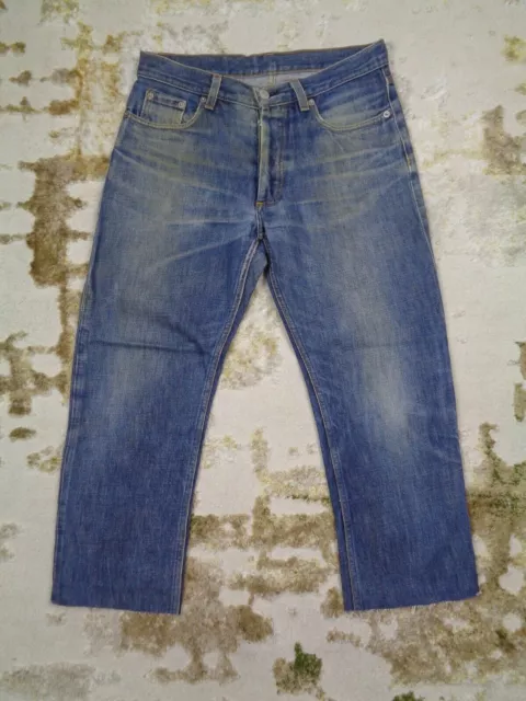 OG 1999 Helmut Lang Distressed Denim Italienischer Schnitt