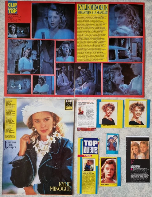 KYLIE MINOGUE 🚨 lot de presse clippings pack pages magazines collection poster