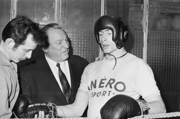 Danish boxer Tom Box Jean Bretonnel Maguire Salle Bretonnel Pa- 1968 Old Photo