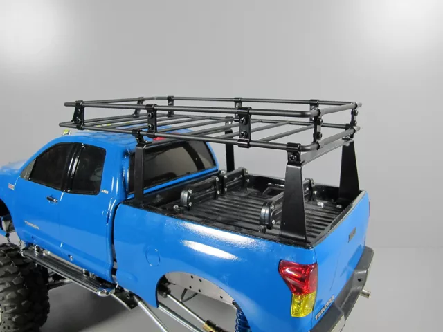 Neuf Acier Cargo Coffre Lit Toit Rack pour Jouet Tamiya R/C 1/10 Toyota Tundra