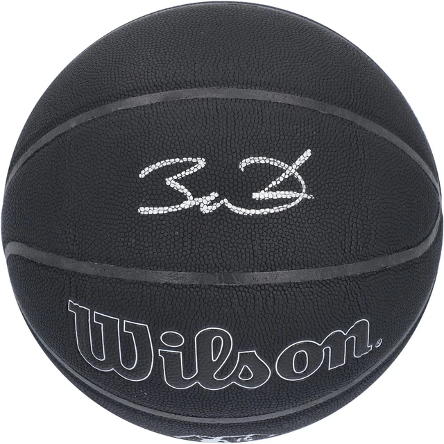 Dwyane Wade Miami Heat Signed Wilson 75th Anniversary Black Basketball