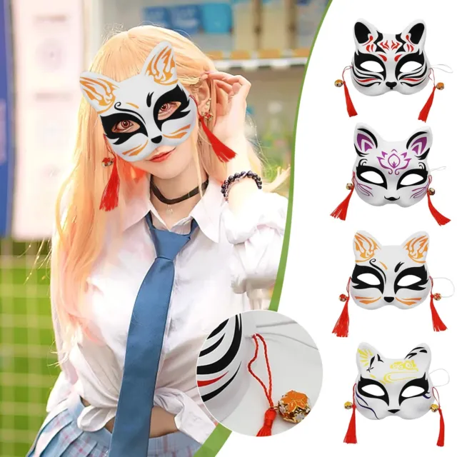 CUTE CAT MASKS Fox Cat Masquerade Masks Japanese Masks,Anime Ancient Style  Masks $9.99 - PicClick AU
