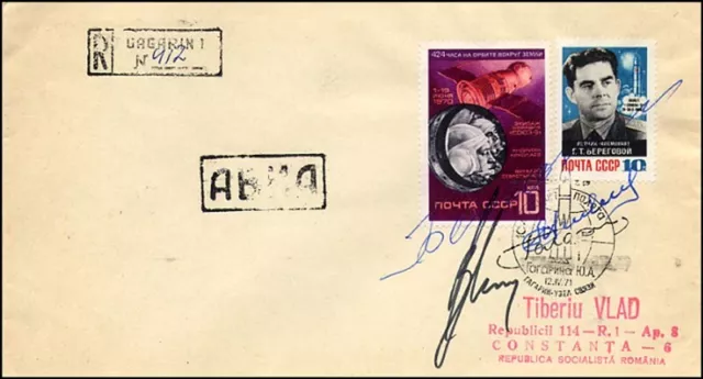 Georgy T. Beregovoy - Commemorative Envelope Signed With Co-Signers