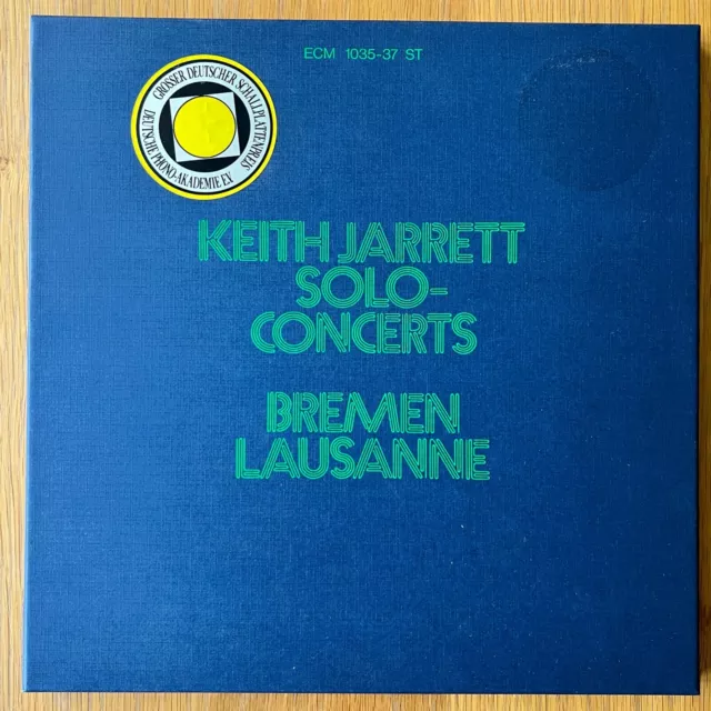 Keith Jarrett Solo Concerts Bremen Lausanne 3 album boxed set Vinyl LP  VG+