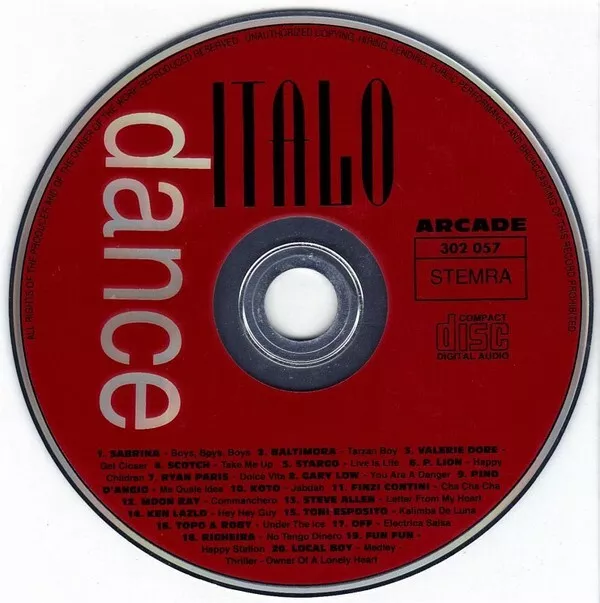 Cd Album Compilation Italo Dance Rare Collector Comme Neuf 1993 3