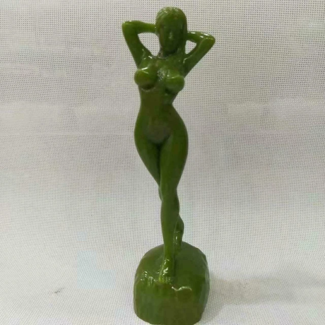 Chinese Stone Hand-carved Exquisite Luminous Beautiful Woman Statues 63204