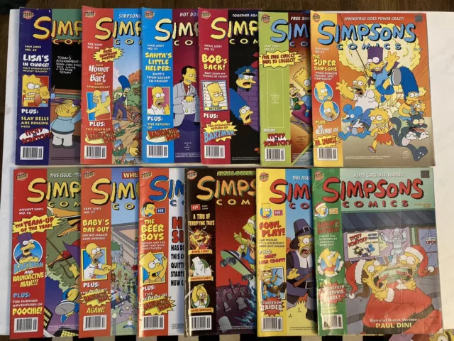 The Simpsons Comics Issues #39 to #113 Bongo Comics 2