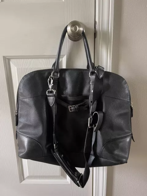 Tumi Briefcase Laptop 73123D2 Dome Villa Saffiano Black Leather Tote Bag
