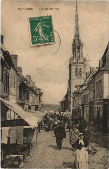 CPA CONCHES-en-OUCHE Rue Sainte-Foy (1149348)