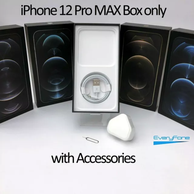 Original iPhone 12 Pro MAX box only with Accessories 128GB 256GB 512GB