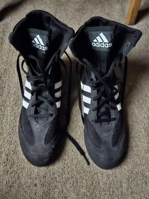 Adidas Box Hog 2.0 Boxing Boots Mens Sparring Training Ring Trainers Size 5