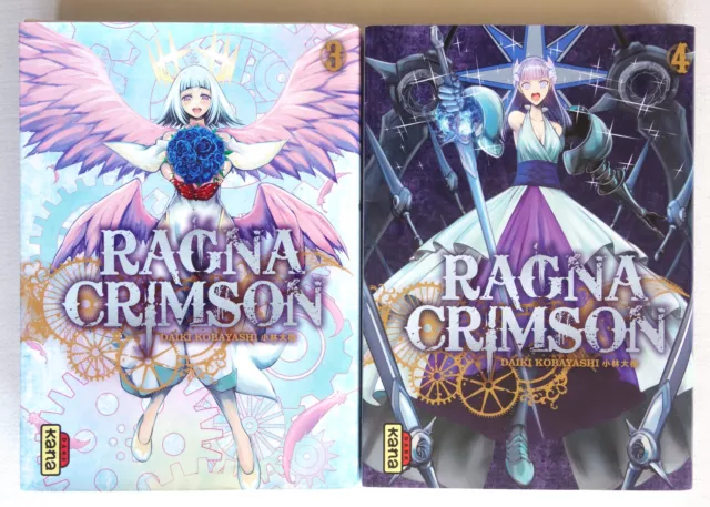 Lot manga Ragna Crimson Tomes 3 & 4 - Daiki Kobayashi - Kana Dark 2019 TBE