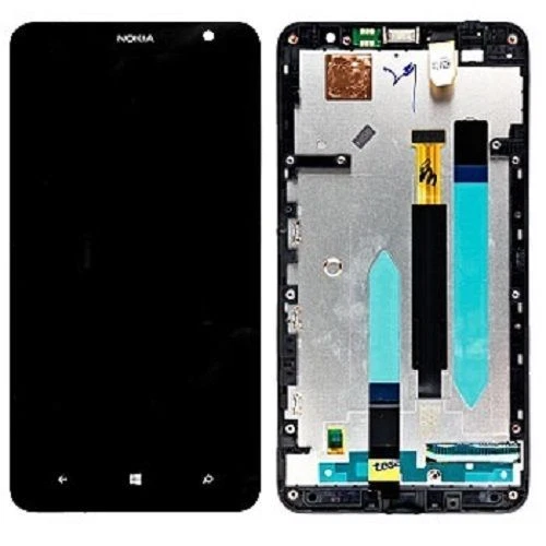 Écran Complet Pour Nokia Lumia 1320 - Vitre Tactile + LCD + Châssis Noir - Neuf Sous Blister