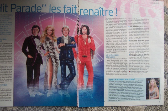 Dalida,Claude François,Mike Brant,Sacha Distel,hit paradeles fait renaitre 3 pag