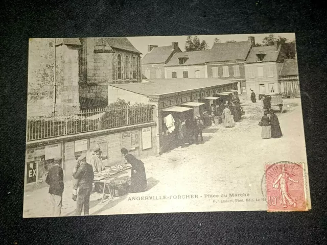 CPA - 76 - ANGERVILLE-L'ORCHER - Place du Marché