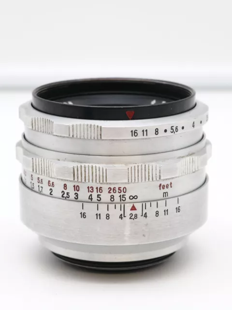 Objektiv Carl Zeiss Jena Tessar 2.8 50mm - M42 Gewinde