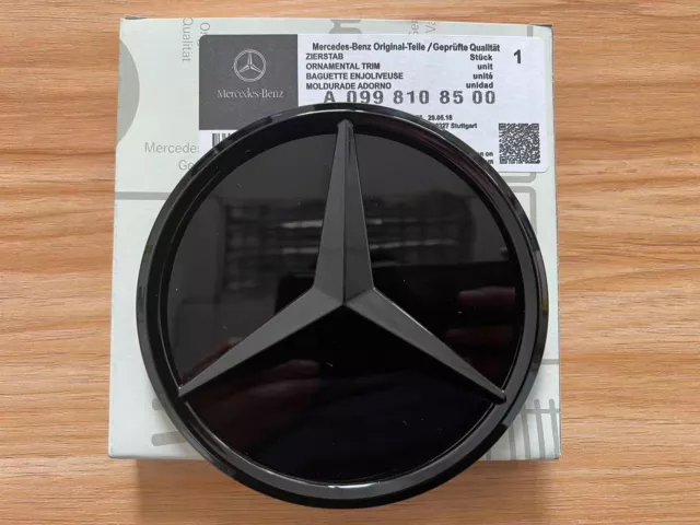 1x Trunk Star Emblem Gloss Black Rear Lid Logo Badge Mercedes C253 GLC COUPE AMG