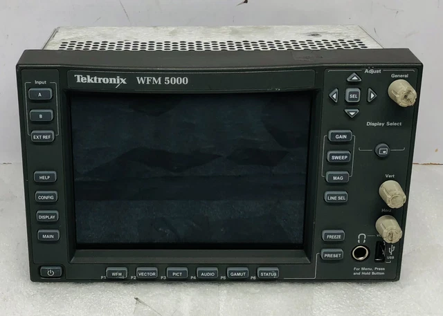 Tektronix WFM5000 Multi-format Waveform Monitor OPT: SD HD DG Audio