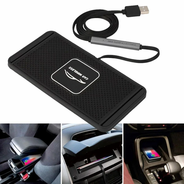Qi Auto Handy Ladegerät Wireless Charger Pad für Audi für BMW Tesla Mercedes DE