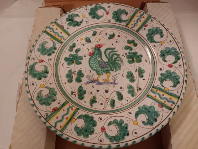 Vintage Deruta Majolica Italy Hand Painted Decorative Plate 7.5"