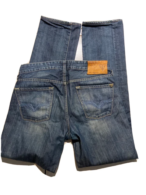 Jeans Guess Homme Slim Straight - Taille W29/L34 (FR 38) - Noir - Occasion Très Bon état