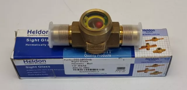 Heldon Sight Glass 650-0808HB 1/2" MSAE Hermetic Ball -40 to +85C