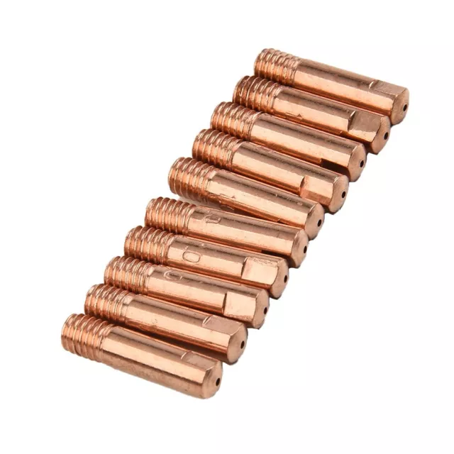 10 Pc MB-15AK MIG/MAG M6 Welding Torch Tips Holder Gas Nozzle 0.8/1.0/1.2mm