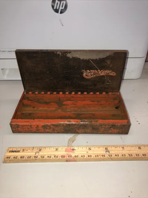 Vintage USA Williams M-2 Ratchet Set Toolbox / Case Box Only For Restoration