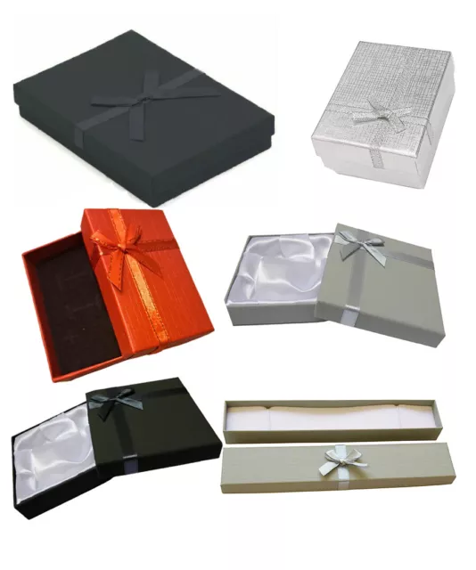 Jewellery Gift Box For Earrings Bracelet Necklace Coloured Boxes