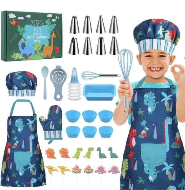 Children Cooking Baking Kit Set 34 Pieces 3-7 Years