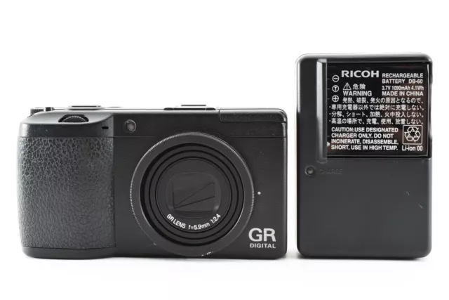 SH:1345 [Near MINT] Ricoh GR Digital II 2 Black 10.1MP Digital Camera From JAPAN