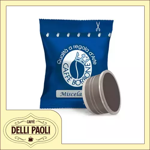 200 capsule Caffè Borbone compatibili con Lavazza Espresso Point ® miscela BLU