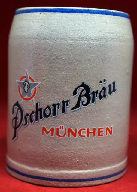 Pschorr Brau Munchen 0.5L Stoneware Beer Stein Made In West Germany, New!
