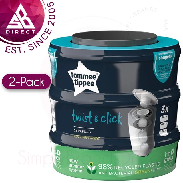 Tommee Tippee Sangénique Tortillon & Click Cassettes │ Avancé Couches Refil │