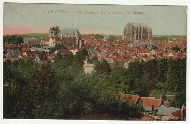 BEAUVAIS - Oise - CPA 60 - vue generale couleur