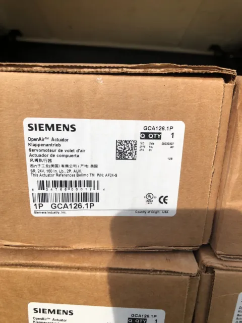 Siemens OpenAir GCA126.1P Damper Actuator NEW IN SEALED BOX